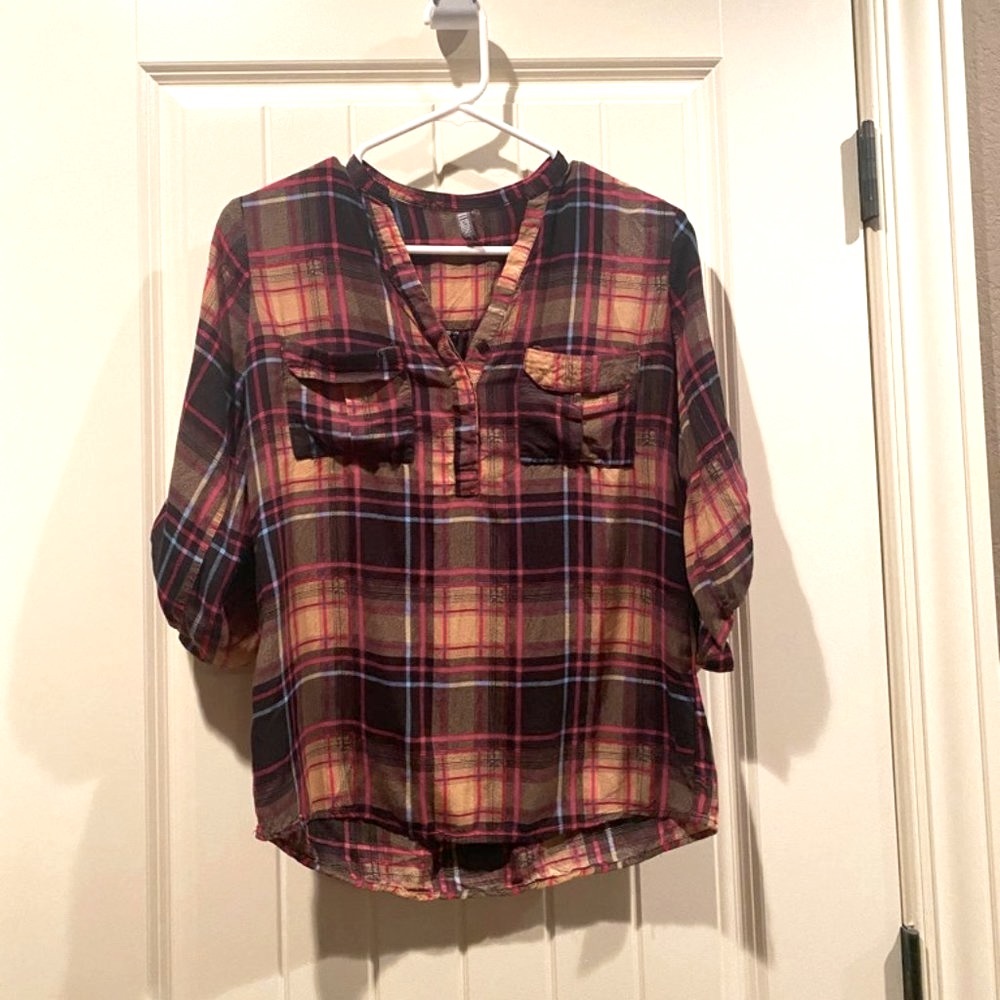 Evereve Allison Joy Plaid Tunic - Picture 3 of 4